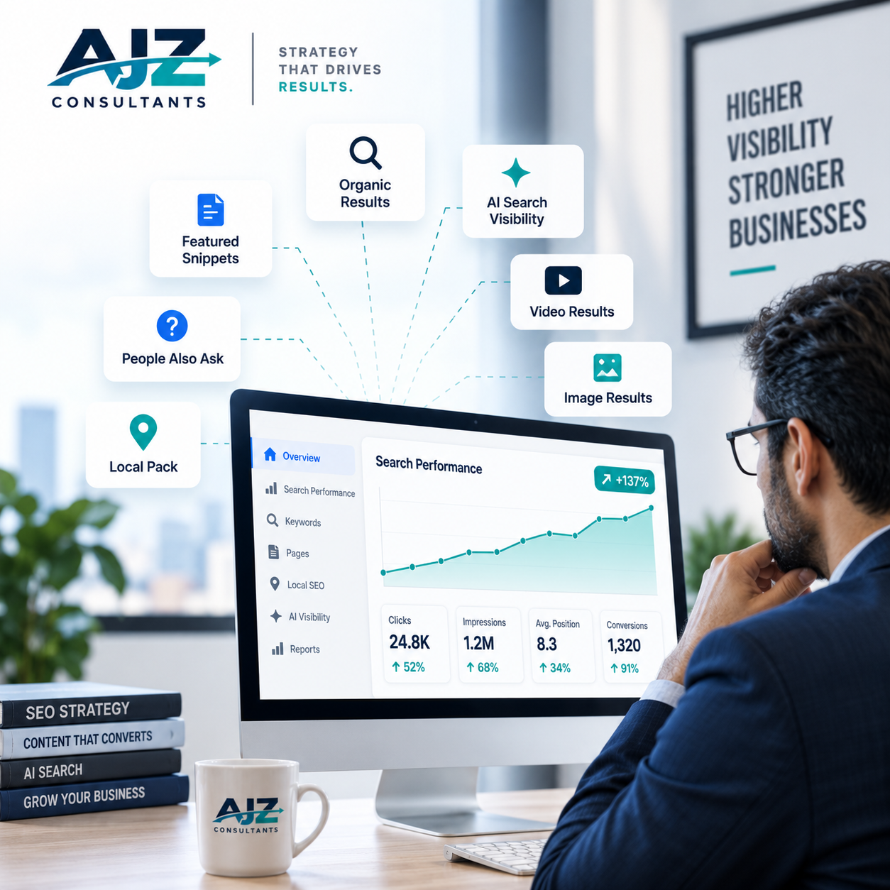 Search Visibility System Process - AJZ Consultants