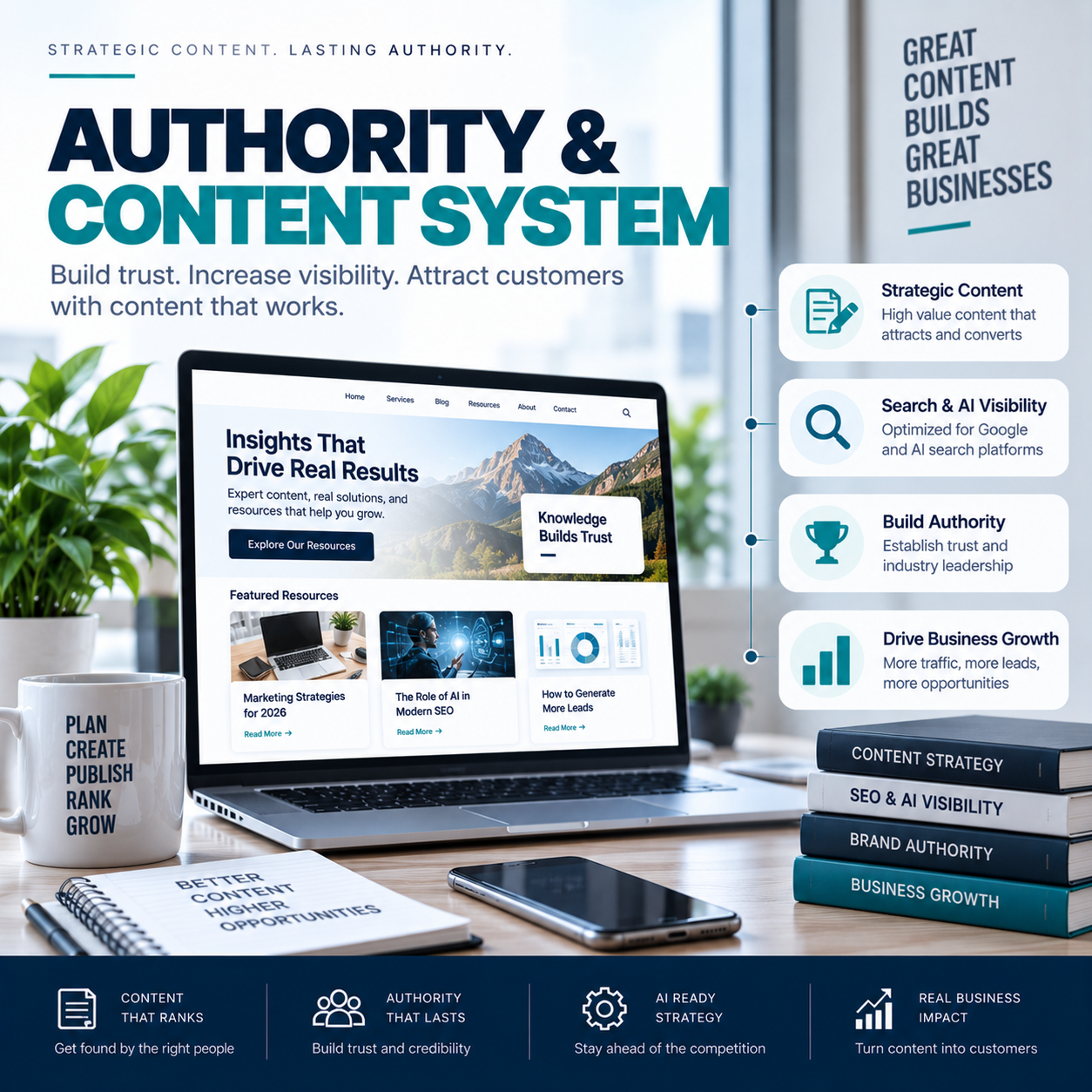 AJZ Consultants Authority & Content System - Strategic Content